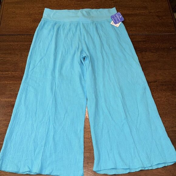 Fresh Produce Gauzy Cotton Capri Wide Leg Pants, Size Small NWT - Picture 2 of 8